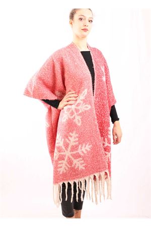 red coral duster coat with fringes Aram Capri | FIOCCOROSA